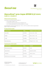 Secuone Pre-tape 2,2, mm 3,05m x 15,25m - TF